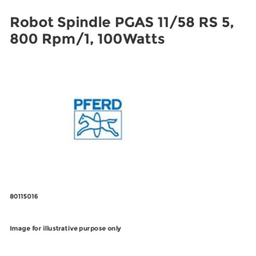 Robot Spindle PGAS 11/58 RS 5, 800 Rpm/1, 100Watts