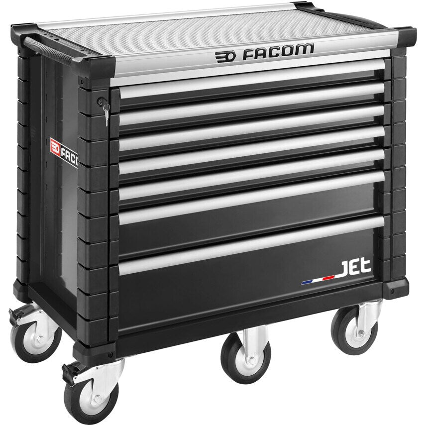 Rollcab JETM5 7 Drawers Black