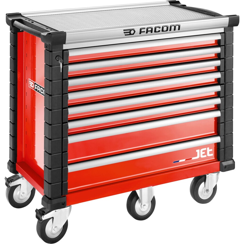 Rollcab JETM5 8 Drawers Red
