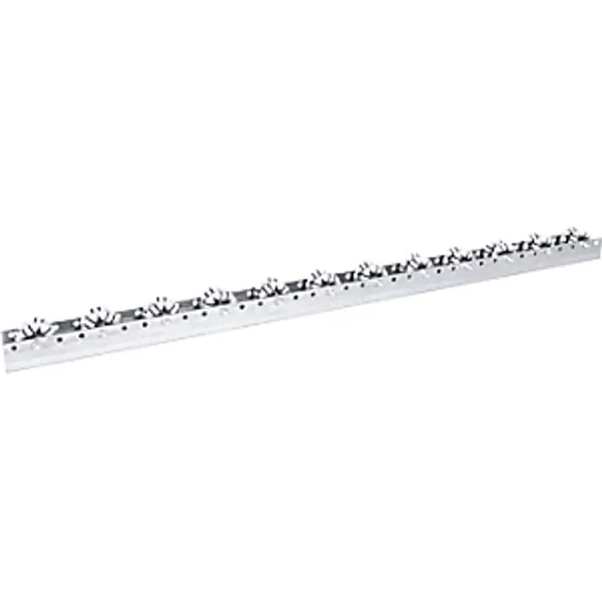 Roller Bar, For Medium Loads, Max. Load 20 Kg, Division 100mm, Length 2.4 M