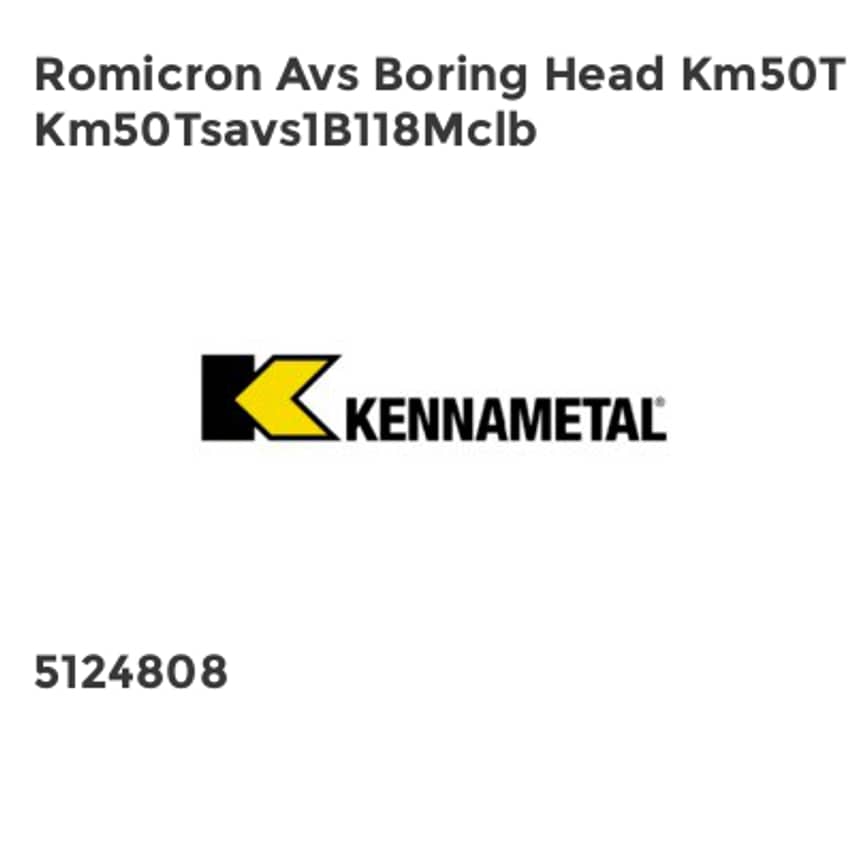 Romicron Avs Boring Head Km50T Km50Tsavs1B118Mclb