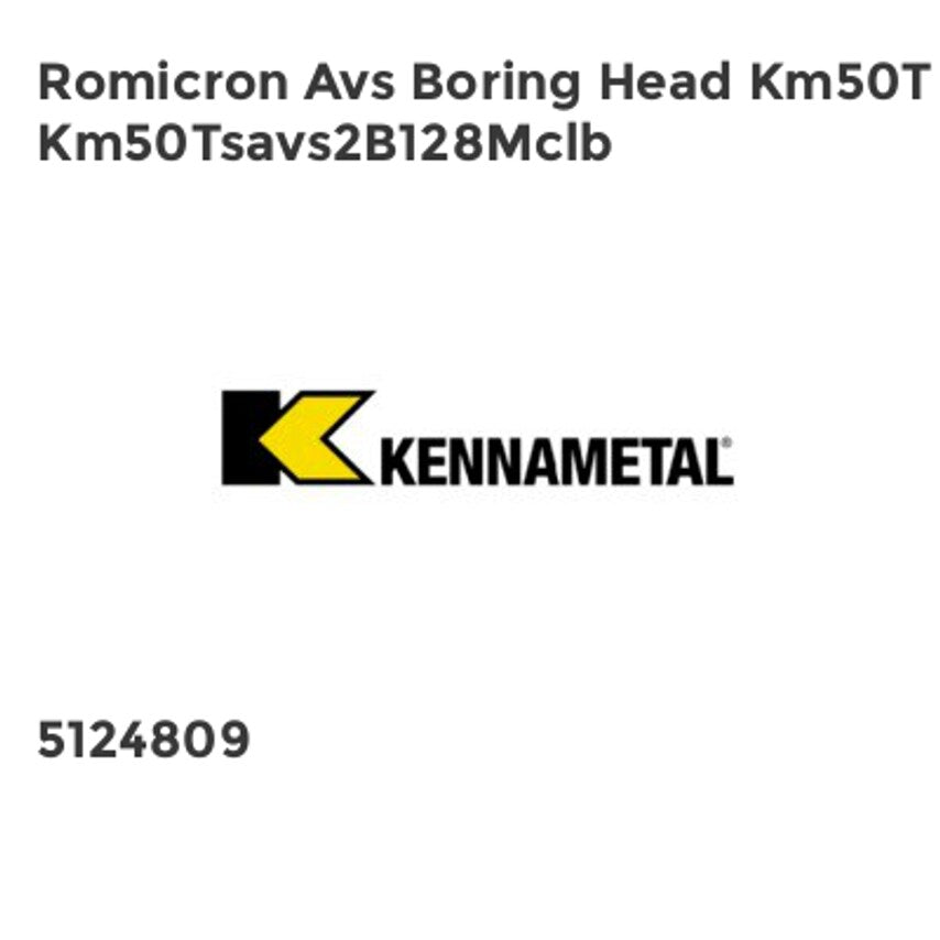 Romicron Avs Boring Head Km50T Km50Tsavs2B128Mclb