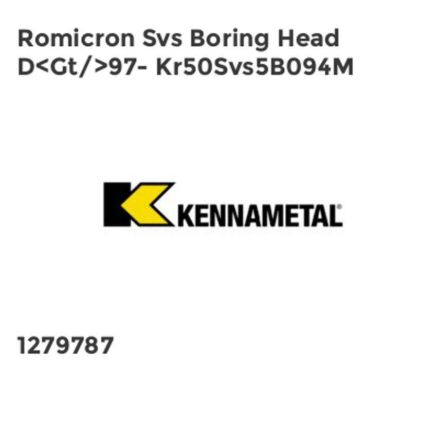 Romicron Svs Boring Head D<Gt/>97- Kr50Svs5B094M