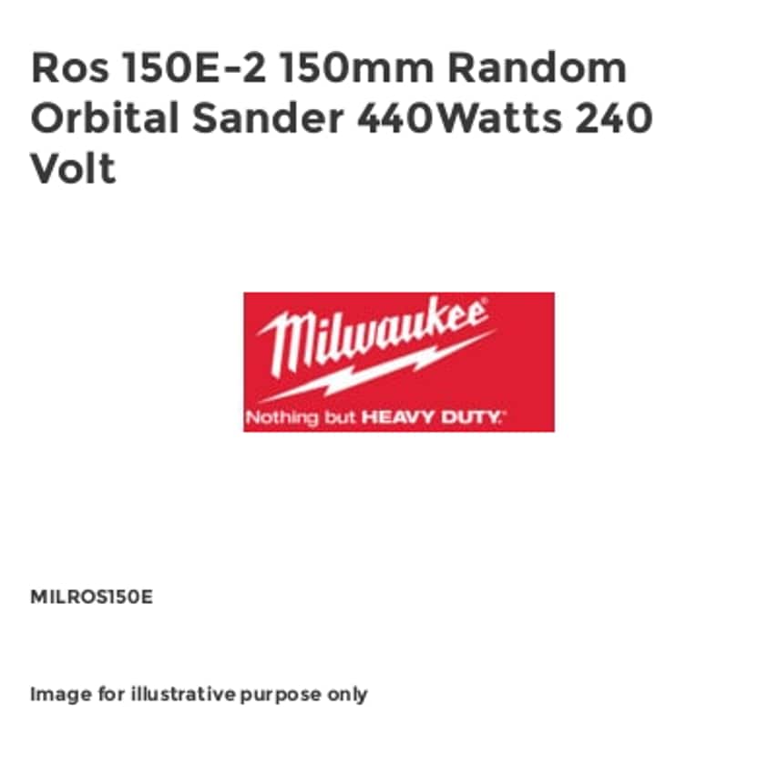 Ros 150E-2 150mm Random Orbital Sander 440Watts 240 Volt