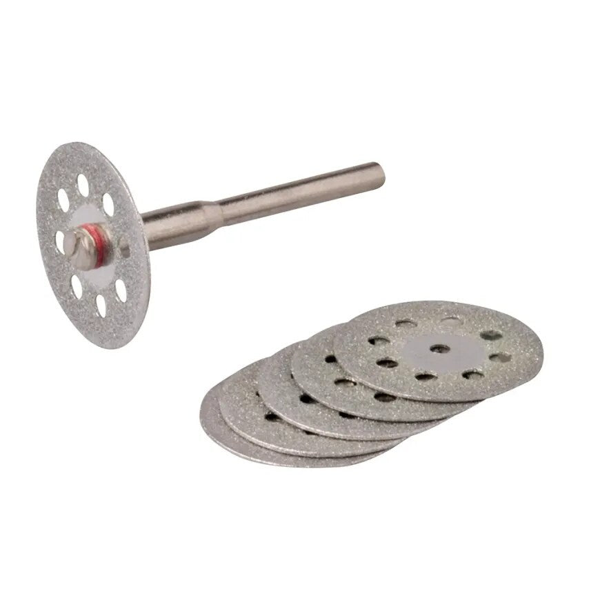 Rotary Tool Diamond Vented Cutting Disc Set 6 Piece 22mm Dia
