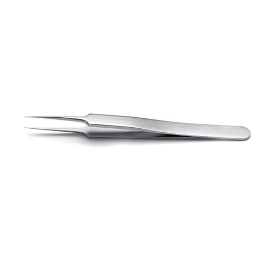 Rotilabo Precision Tweezers Straight Titan Type 5L 110mm SS 0.15mm