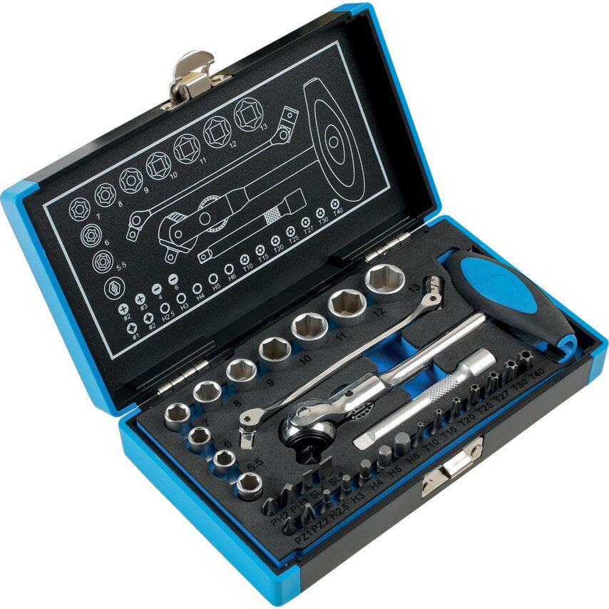 Roto Lock Socket and Bit Set 1/4"D 31PC