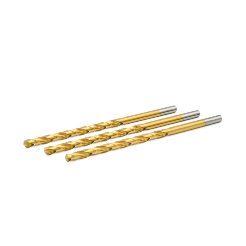 Rotur Long Series Tin Coated Twist Drills Set- 6.8, 6.9 and 7mm