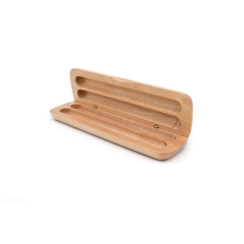 Rotur Wooden Pen Case Maple colour (double)
