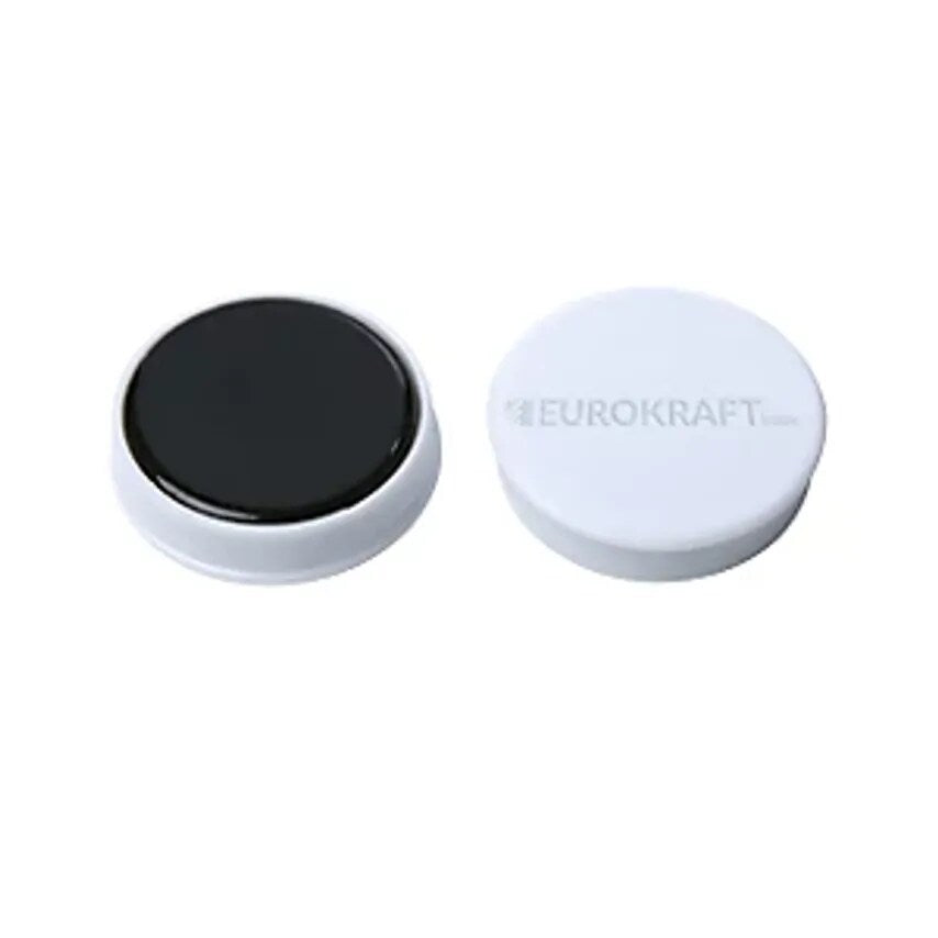 Round Magnet, Plastic, 20mm, Pack Of 72, White