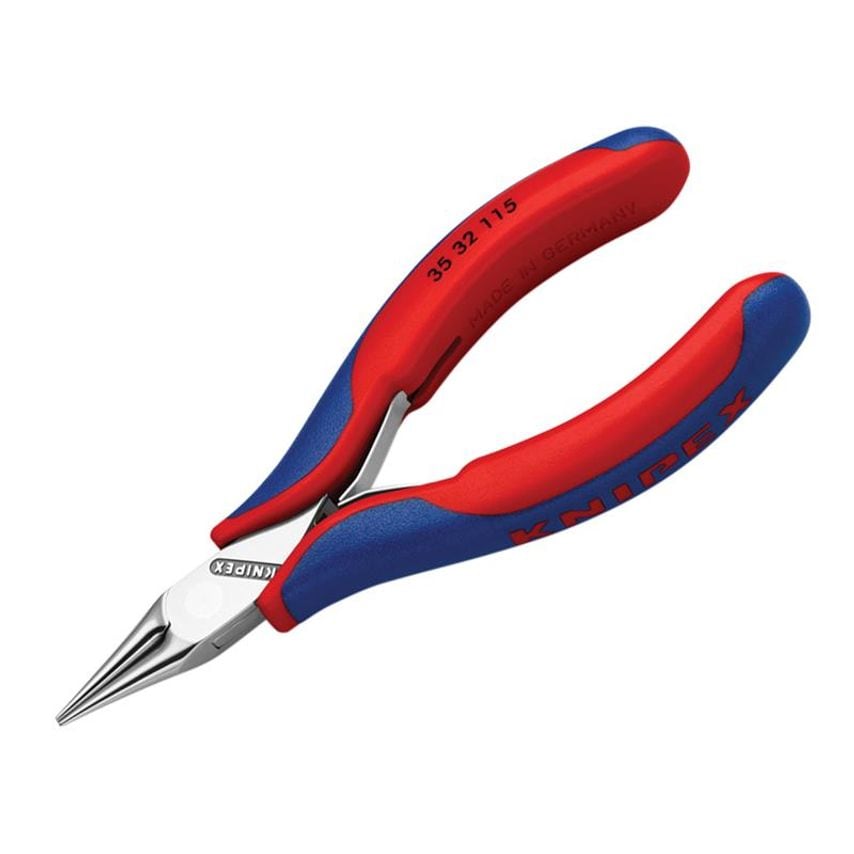 Round Nose Electronics Pliers Multi-Component Grip 115mm KPX3532115