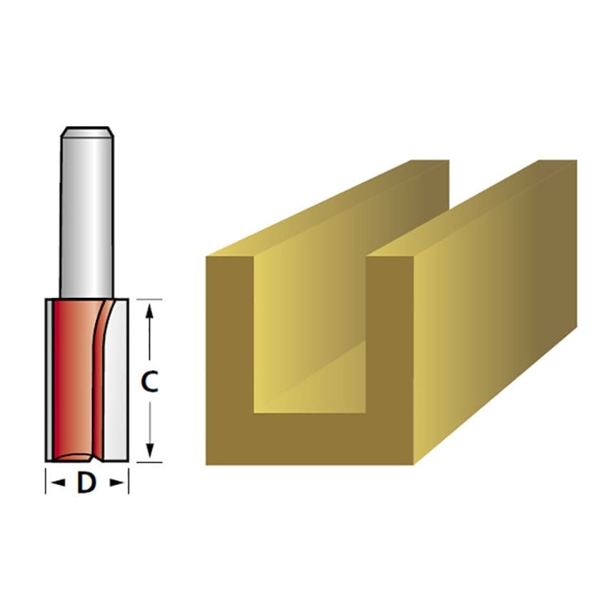 Router Bit TCT Single Flute 4.0 x 11mm 1/4in Shank FAIRB21