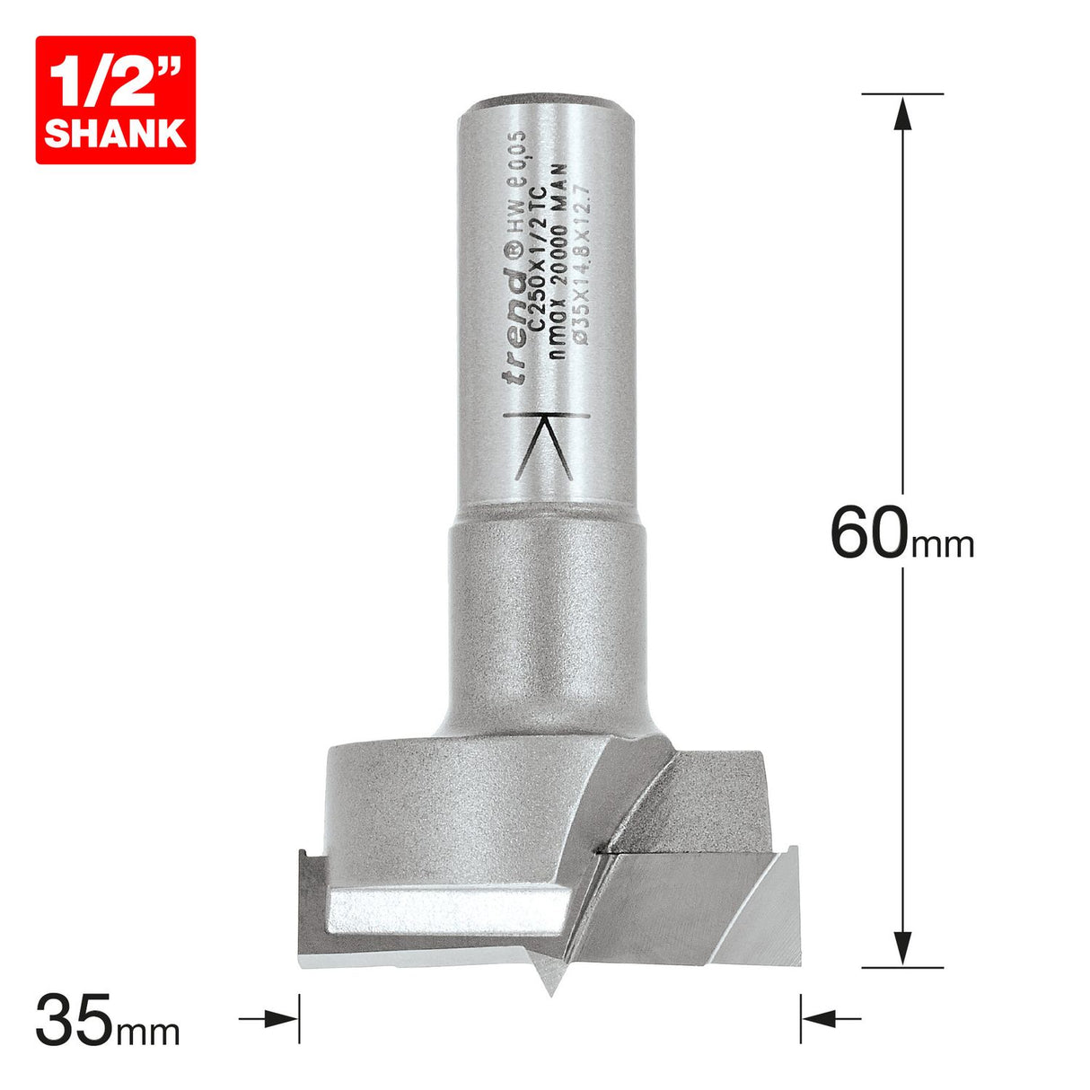 Router Machine Bit - C250X1/2TC