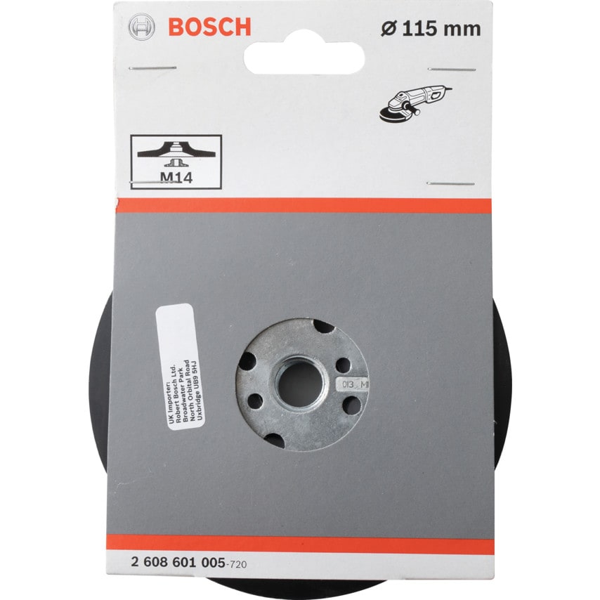 Rubber Backing Pad for Angle Grinders 115mm M14 (2608601005)