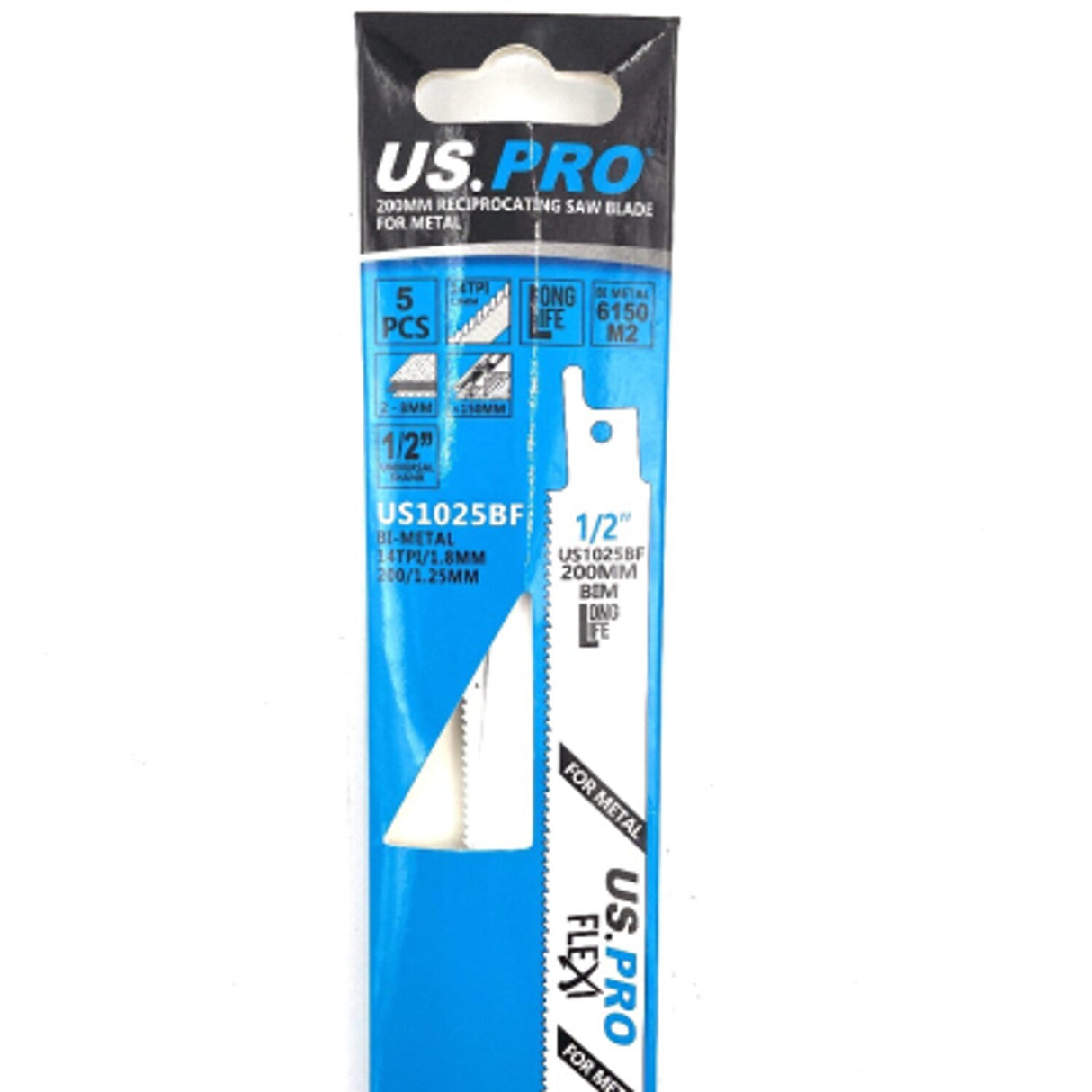 S1025BF 200mm Reciprocating Saw Blade for Metal (Pack of 5)