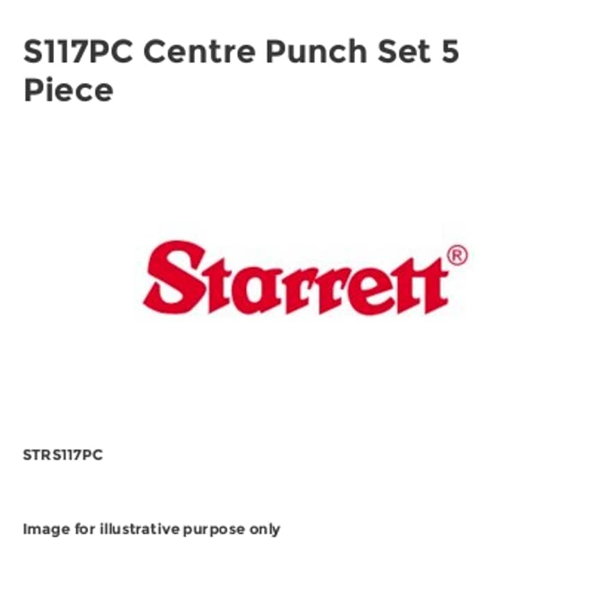 S117PC Centre Punch Set 5 Piece