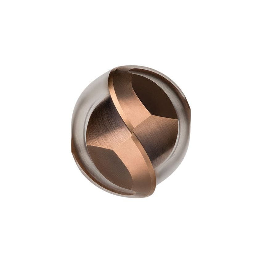 S233 5.00MM Carbide 2 Flute Extra Long Series Ball Nosed Slot Drill TiSiN Coated