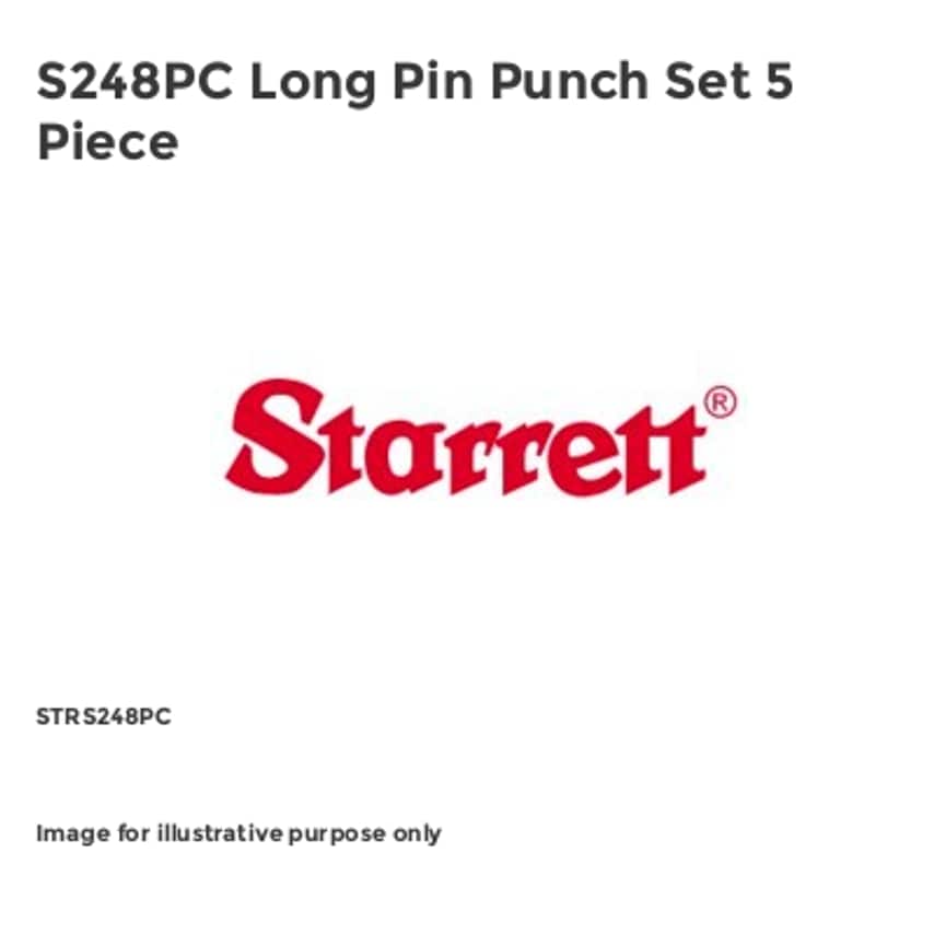 S248PC Long Pin Punch Set 5 Piece