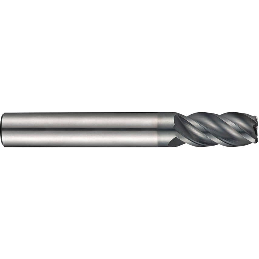S262 10.00X1.00MM Carbide 4 Flute Short Series Corner Radius End Mill - ALCRN Coated