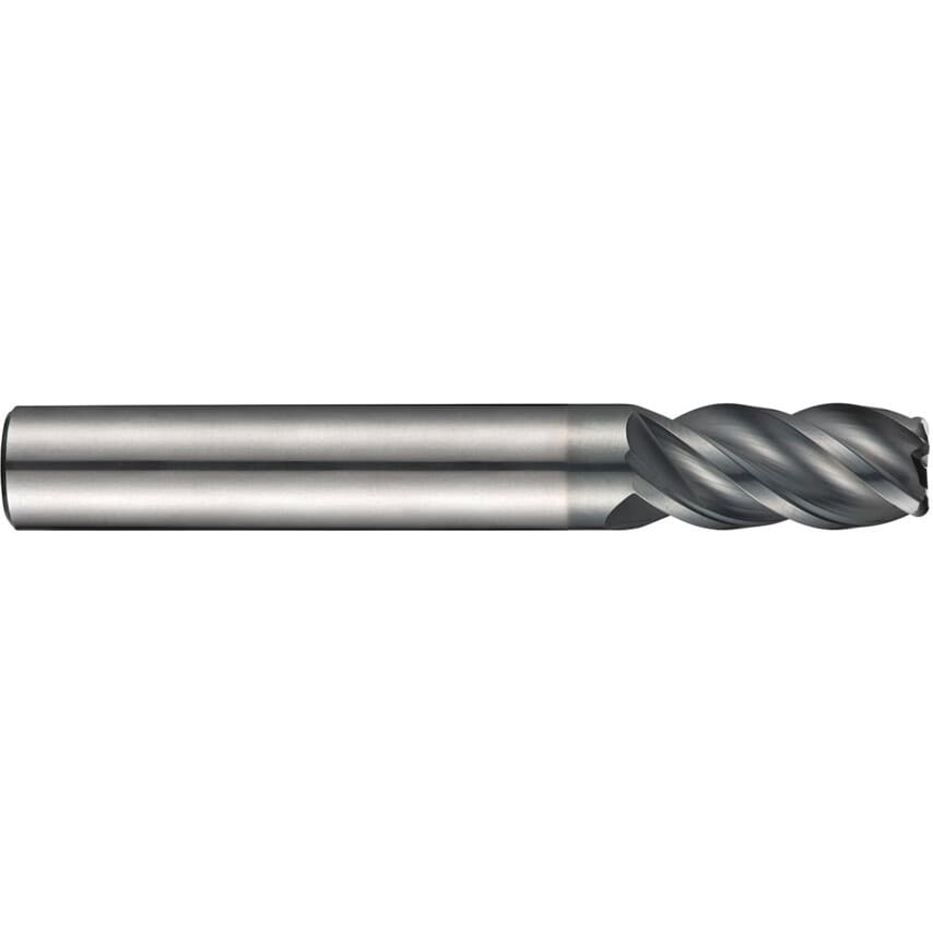 S262 20.00x2.5mm Carbide 4 Flute Short Series Corner Radius End Mill - AlCrN Coated