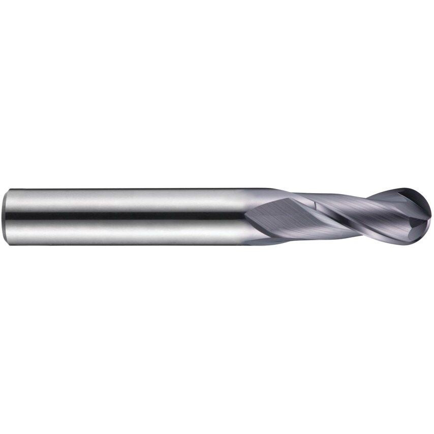 S501 3.00MM Carbide 2 Flute Ball Nosed Short Series Slot Drill - X-Ceed Coated