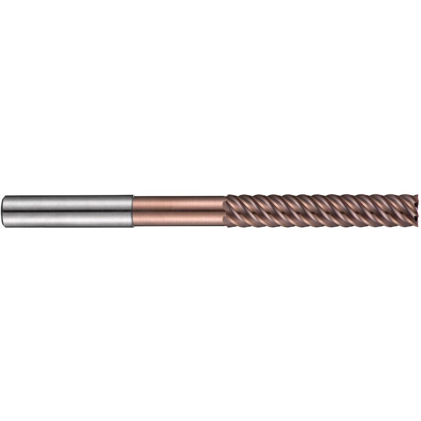 S527 8.00MM Carbide Multi Flute Extra Long End Mill - TiSiN Coated