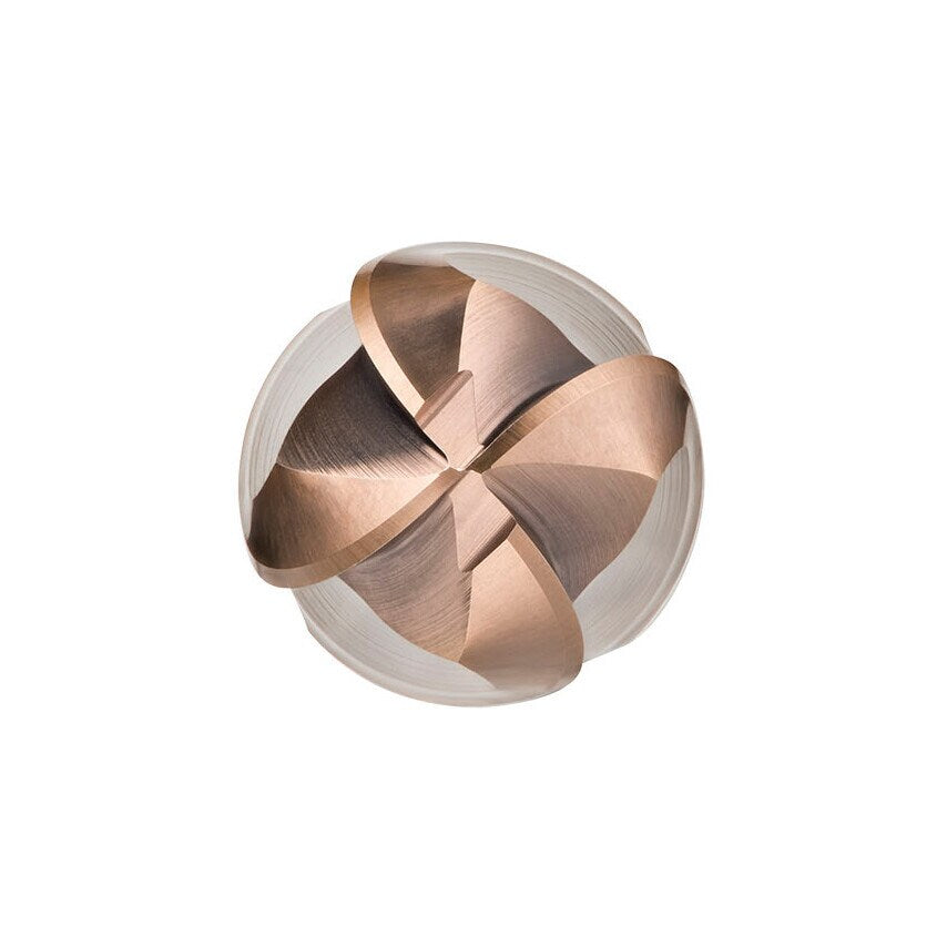 S534 16.00mm Carbide 4 Flute Extra Short Ball Nosed End Mill - TiSiN Coated