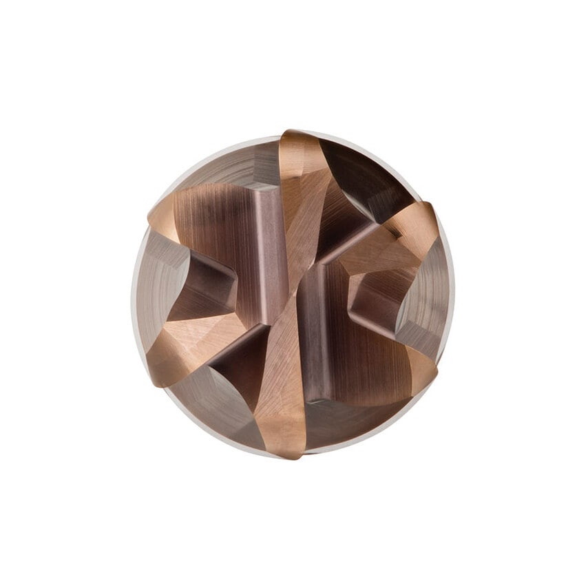 S536 10.00x2.00mm Carbide 4 Flute Extra Short End Mill - TiSiN Coated