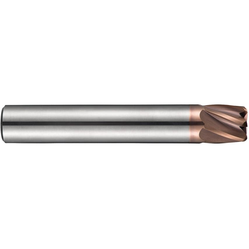 S536 6.00X1.00MM Carbide 4 Flute Extra Short End Mill - TiSiN Coated