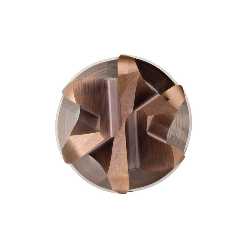 S536 8.00X2.00MM Carbide 4 Flute Extra Short End Mill - TiSiN Coated