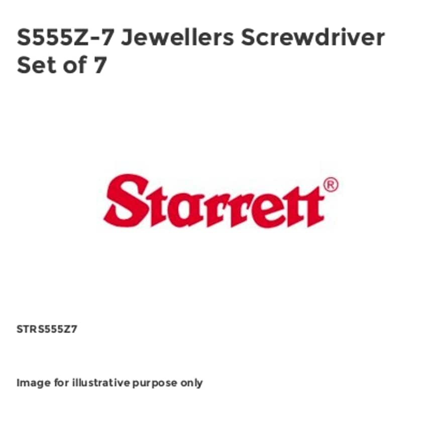 S555Z-7 Jewellers Screwdriver Set of 7
