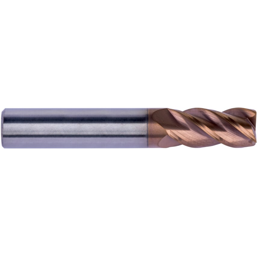 S561 14.00mm Carbide TiSiN 4FL Standard End Mill Unequal Pitch