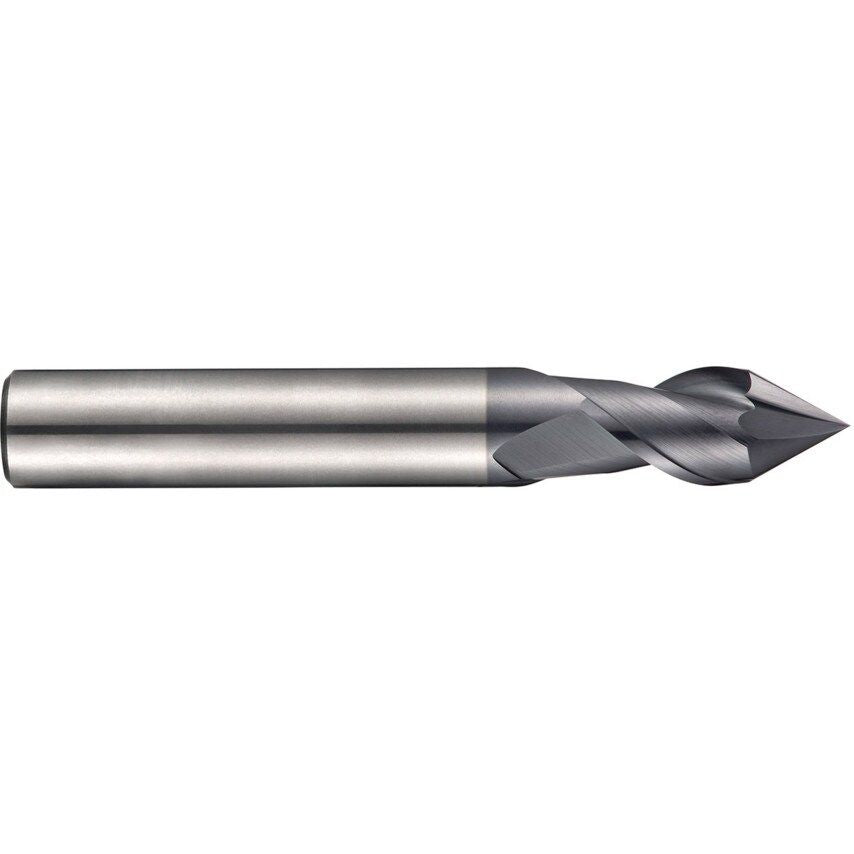 S739 16.00MM Carbide 2 Flute Short Series 60 Chamfering Slot Drill - AlTiN Coated