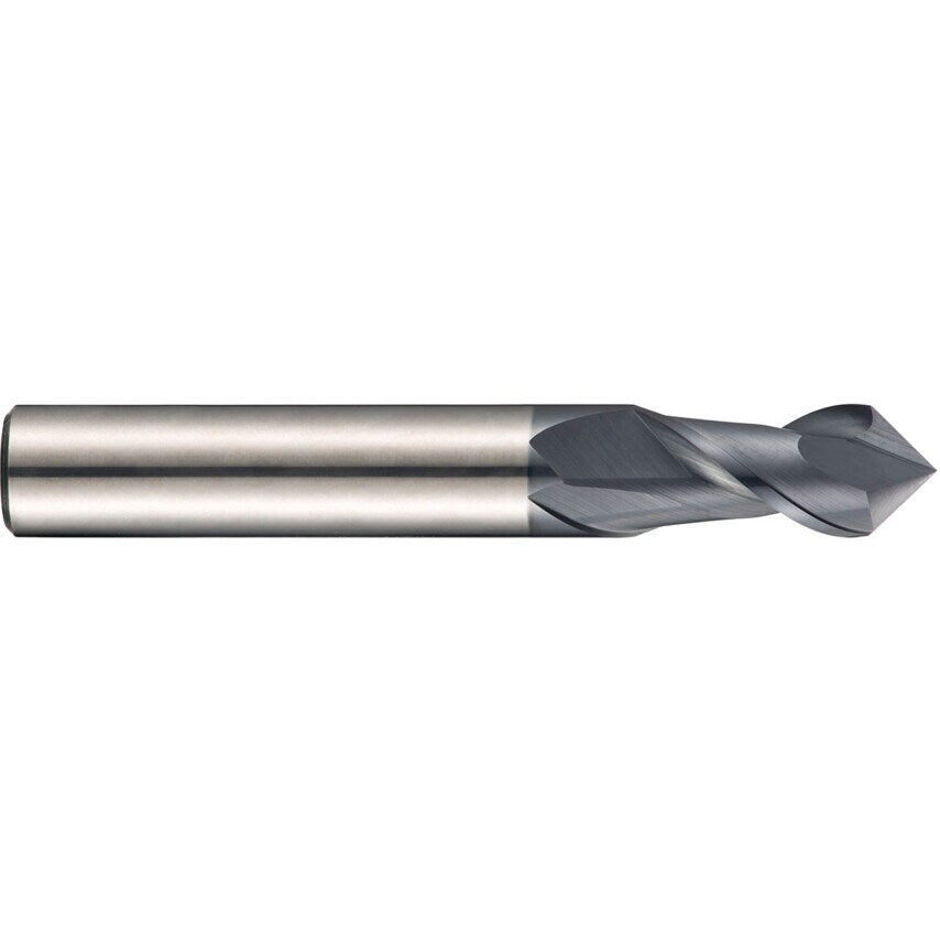 S740 3.00mm Carbide 2 Flute Short Series 90 Chamfering Slot Drill - AlTiN Coated