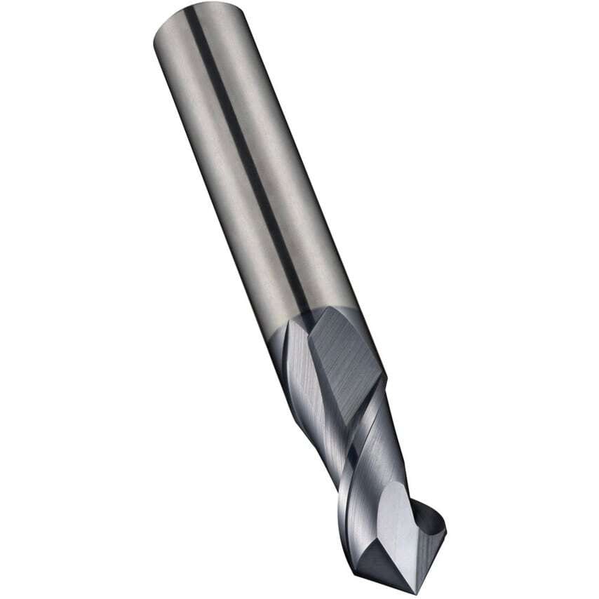 S740 6.00MM Carbide 2 Flute Short Series 90 Chamfering Slot Drill - AlTiN Coated