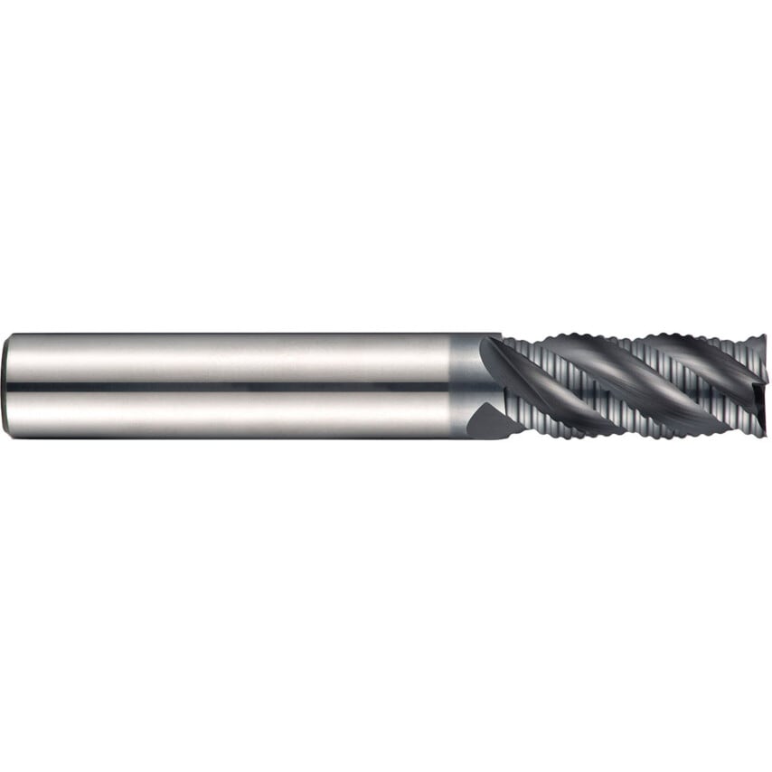 S765 8mm Carbide Alcrn 4FL Short Roughing End Mill