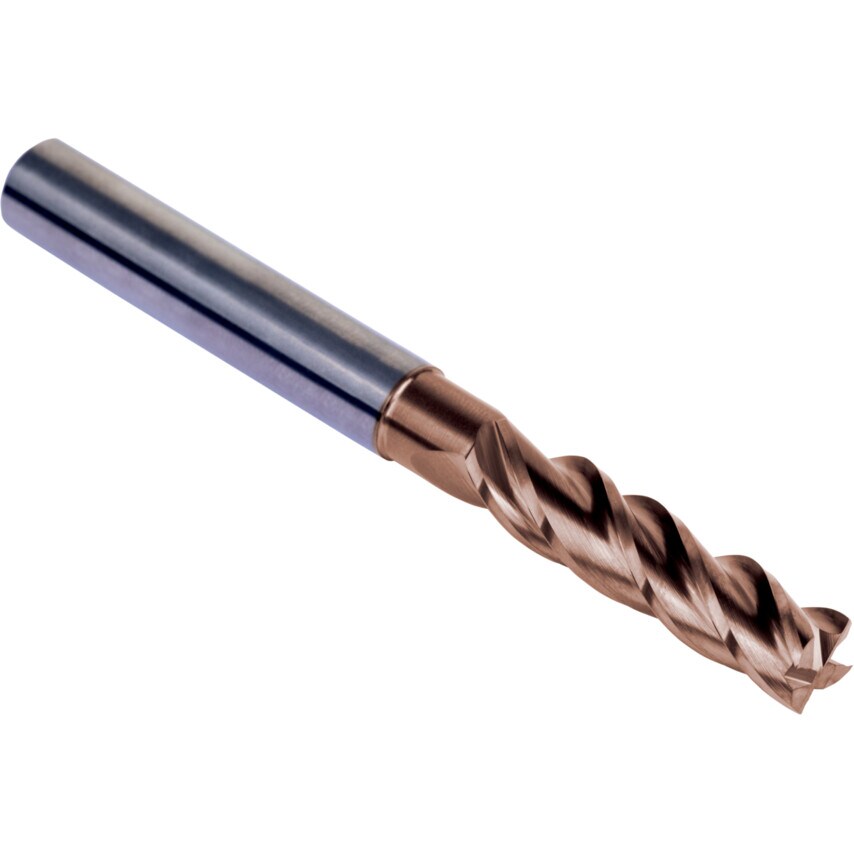 S768 16.00mm Carbide TiSiN 4FL Long End Mill Unequal Helix & Pitch