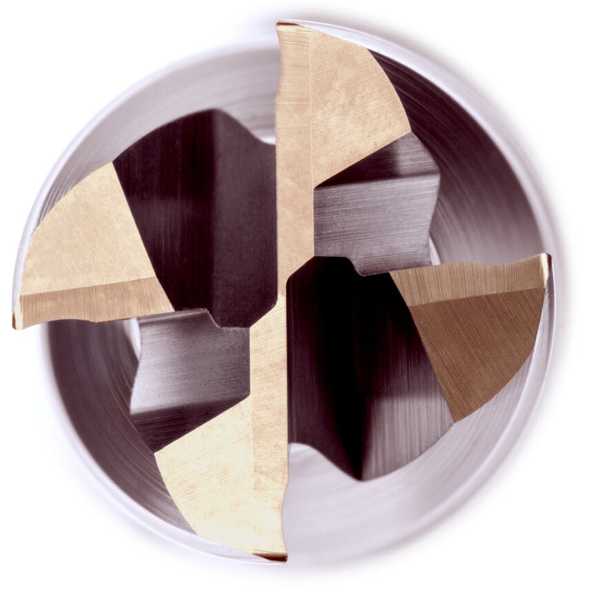 S768 5.00mm Carbide TiSiN 4FL Long End Mill Unequal Helix & Pitch