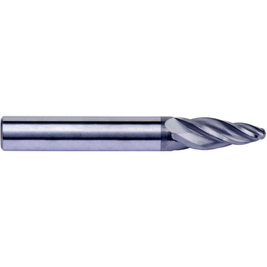 S791 16.00mm Carbide AlCrN Barrel - Shape End Mill - Tangential Rad