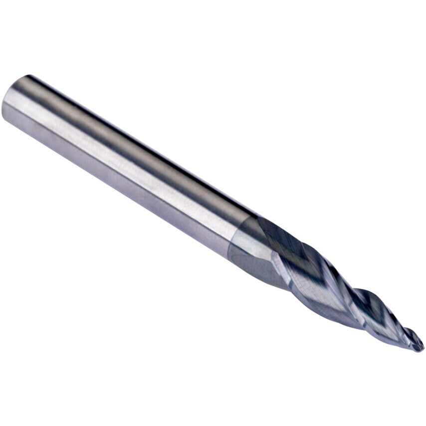 S791 8.00mm Carbide AlCrN Barrel - Shape End Mill - Tangential Rad