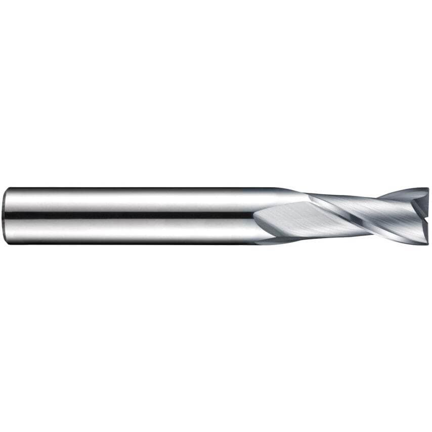 S812HA 4.5MM Carbide 2 Flute Short Series Slot Drill - Alcrona Coated DIN 6527L