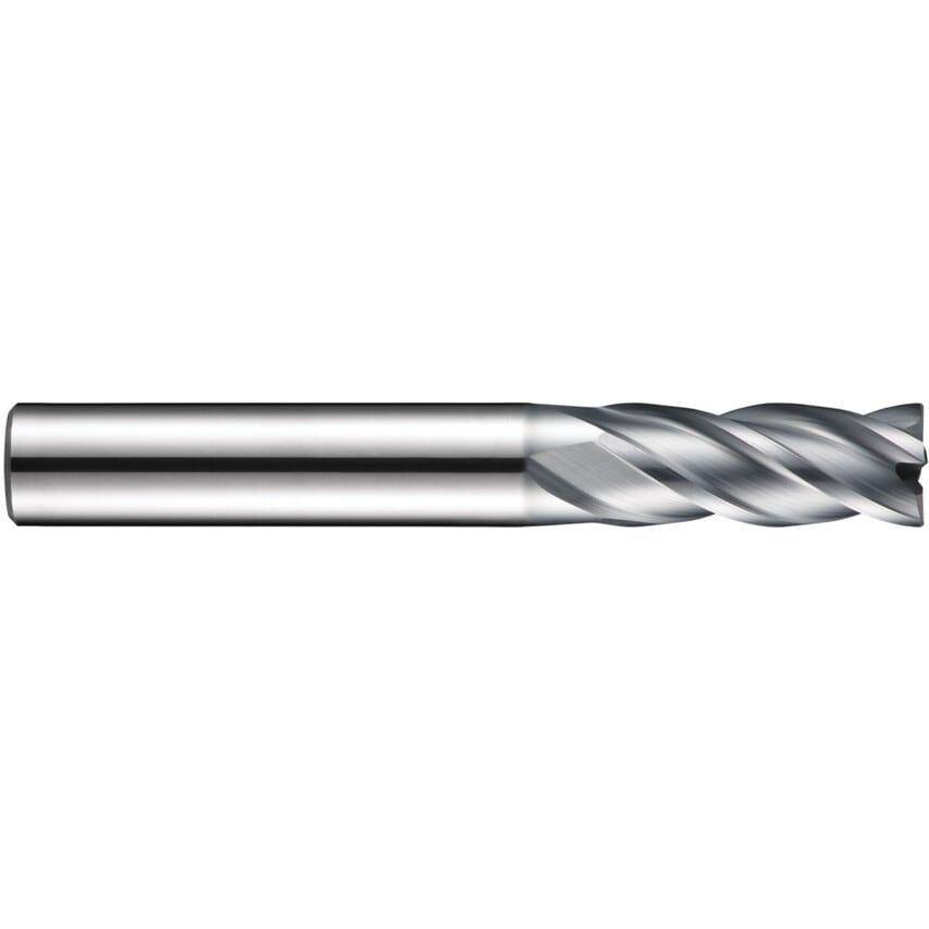 S814HA 4.00MM Carbide 4 Flute Short Series Slot Drill - Alcrona Coated