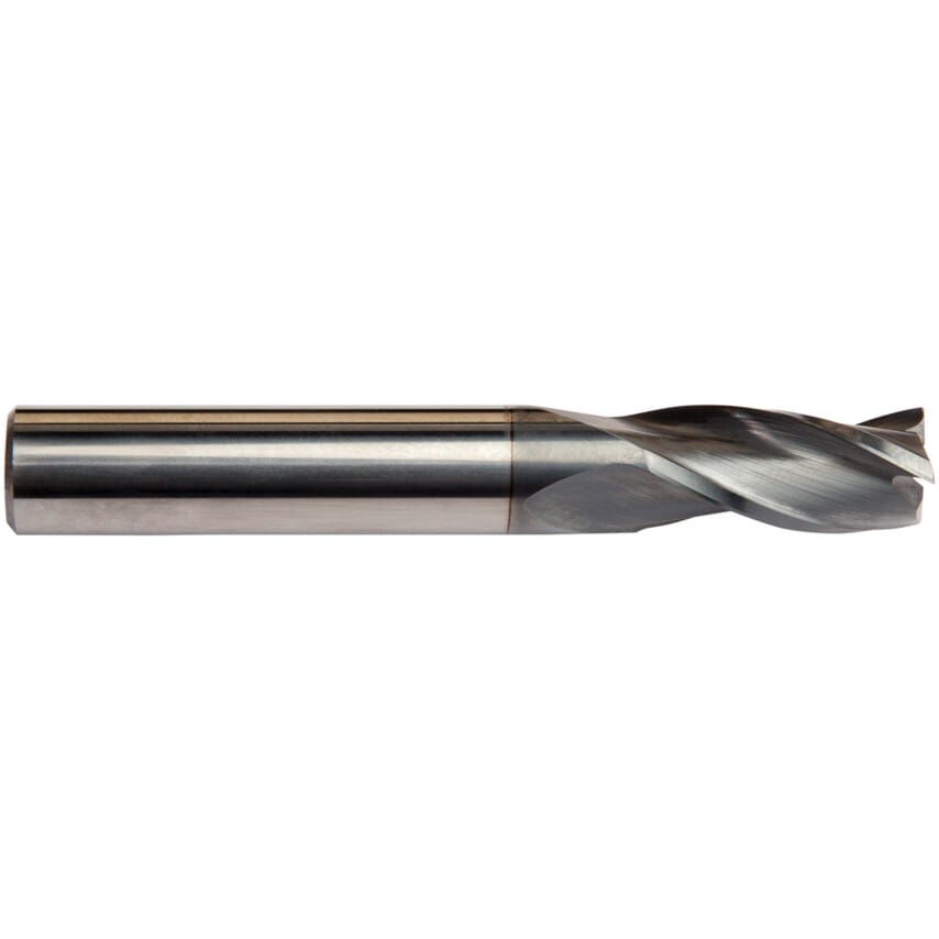 S823 5.00mm Carbide 3 Flute Standard Length Slot Drill - Alcrona Coated