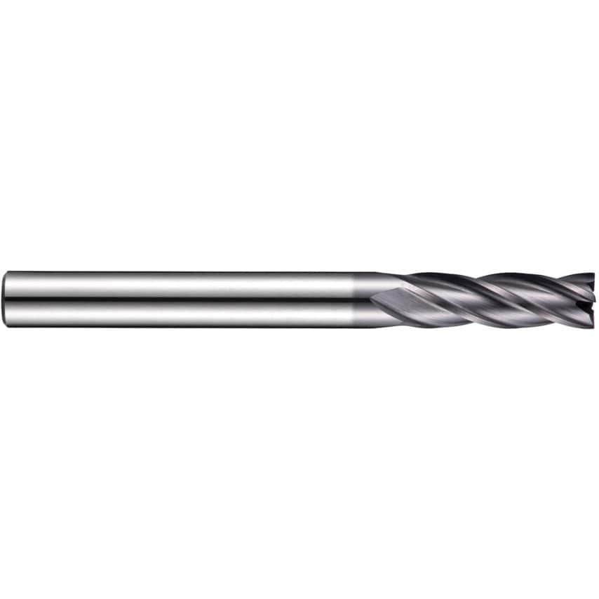 S944 2.5MM Carbide 4 Flute Flatted Shank End Mill - TiAlN Coated