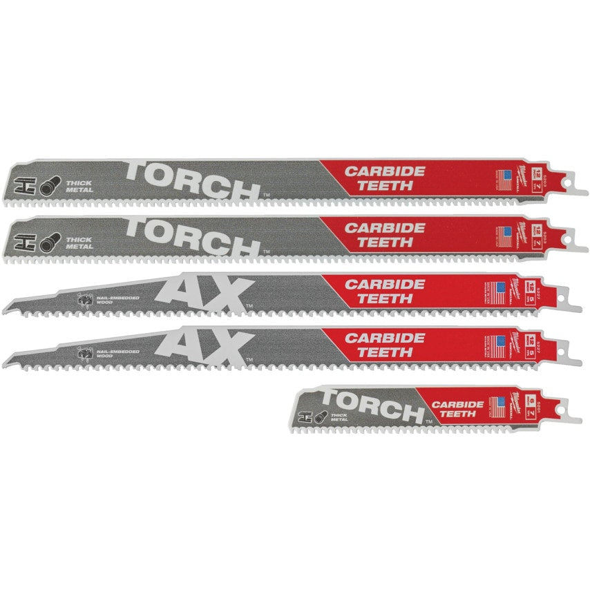 SAWZALL Recipro' Blade Set Ax & Torch (5PC)