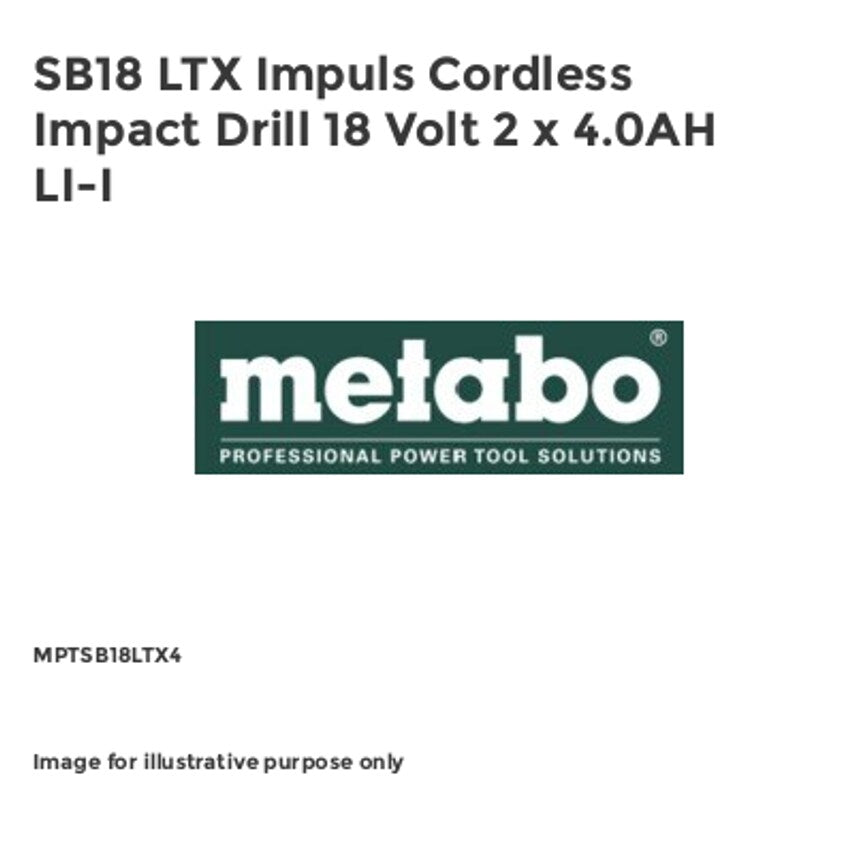 SB18 LTX Impuls Cordless Impact Drill 18 Volt 2 x 4.0AH LI-I MPTSB18LTX4
