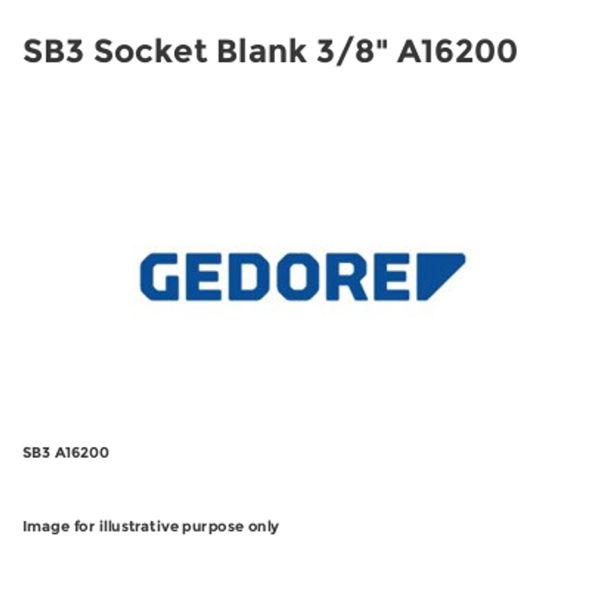 SB3 Socket Blank 3/8" A16200