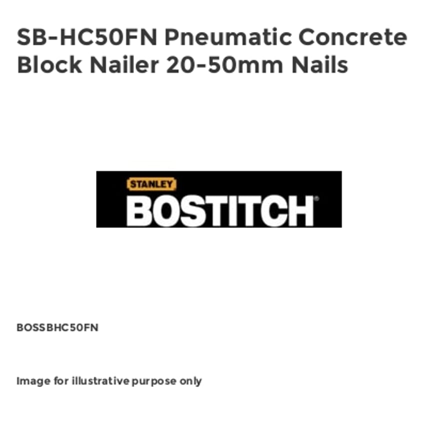SB-HC50FN Pneumatic Concrete Block Nailer 20-50mm Nails BOSSBHC50FN