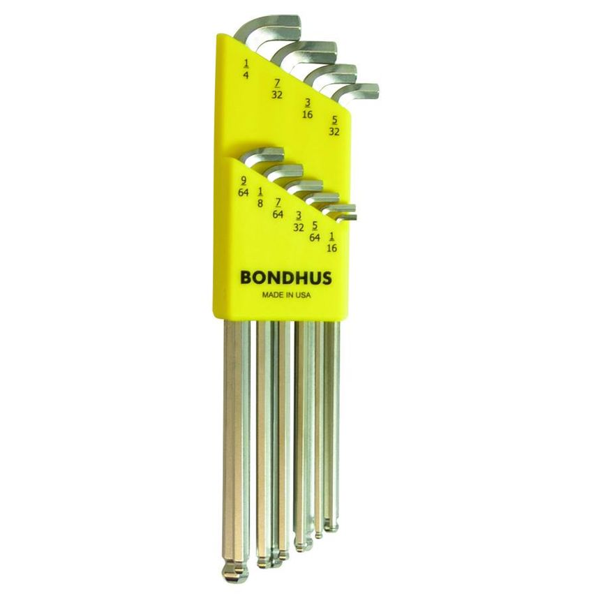 SBLX10B Briteguard Stubby Ballend Hex Key Set 1/16"-1/4", 16738