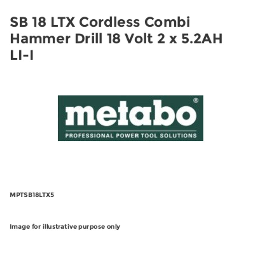 SB 18 LTX Cordless Combi Hammer Drill 18 Volt 2 x 5.2AH LI-I